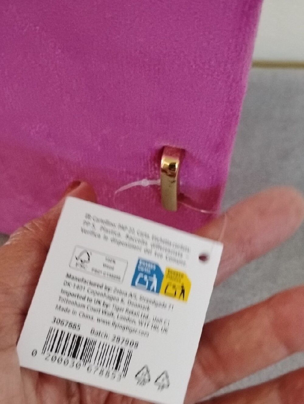 NWT Pink /Purple Velvet Jewelry Box with Gold Accent - Picture 8 of 9